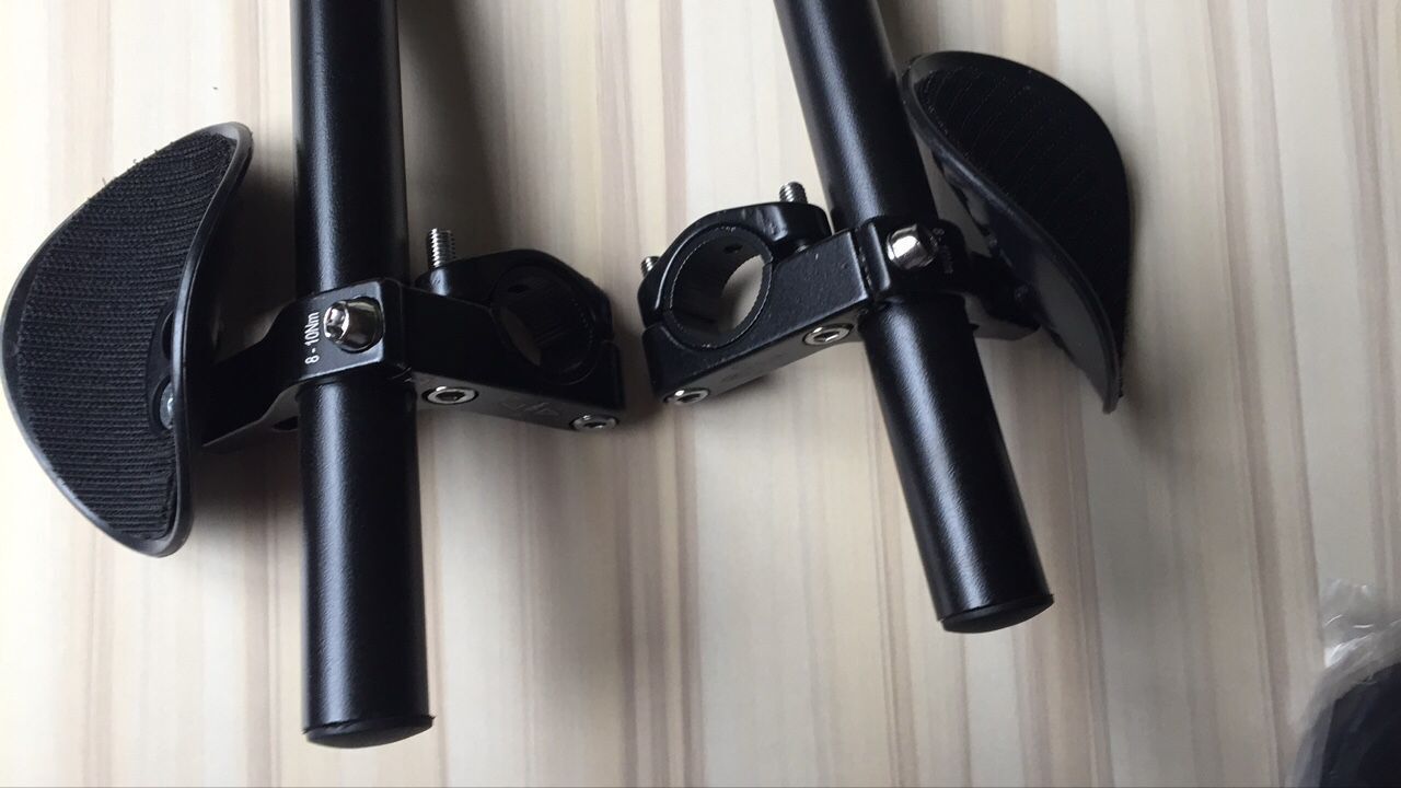 Bicycle Rest TT Handlebar Clip-On Aerobars Handlebar Extension Triathlon Aerobars Tri Bars Road Bike Cycling Rest Handlebar 0 - Tophatter Daily Deals