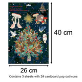3D Pop & Slot Beneath the Tree Christmas Advent Calendar | Tree Advent Calendar Advent Calendar - Tophatter Daily Deals