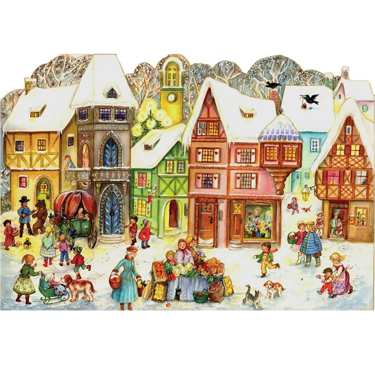 Marketplace Christmas Advent Calendar | Traditional Picture Advent Calendar Advent Calendar - Tophatter Daily Deals