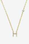 G To K Zircon 925 Sterling Silver Necklace H Gold One Size Necklaces - Tophatter Daily Deals