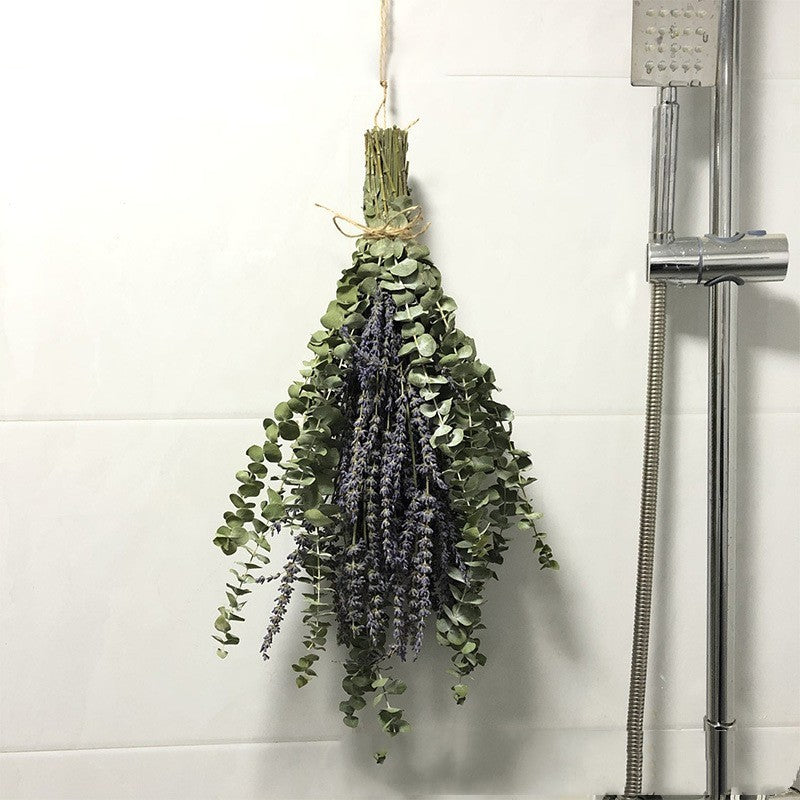 Bath Home Decor Natural Dried Flowers Lavender Immortal Eucalyptus Leaves 0 - Tophatter Daily Deals