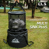 Telescopic Bucket Set with Drain Basket (4pcs) Camp Cooking - Tophatter Daily Deals