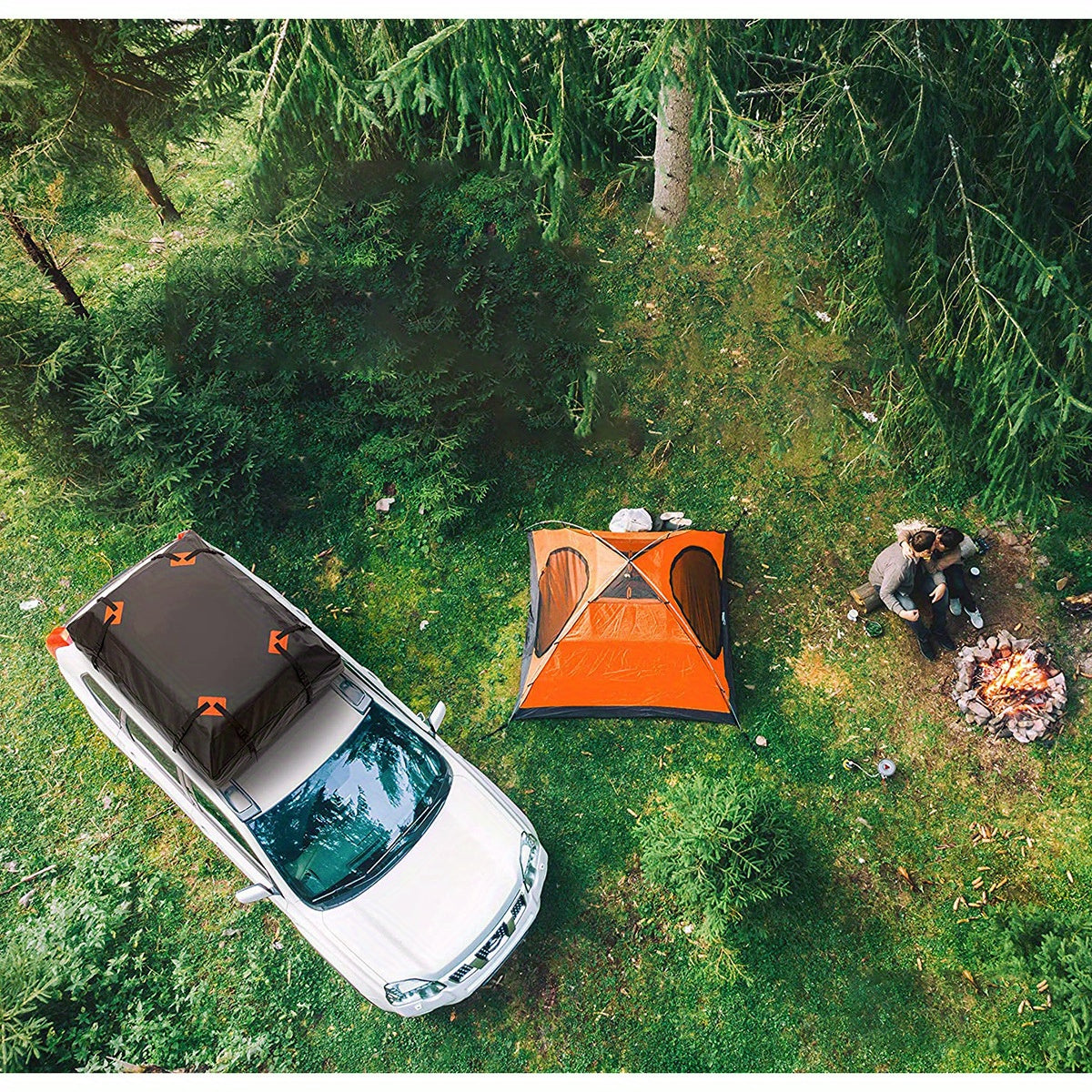 Roof Cargo Bag Waterproof Storage Box Motor Vehicle Frame & Body Parts - Tophatter Daily Deals