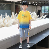 Boys" Summer Suit New CUHK Children"s Handsome Yellow 0 - Tophatter Daily Deals