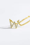 V To Z Zircon 925 Sterling Silver Necklace Necklaces - Tophatter Daily Deals