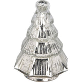 Silver Glass Christmas Tree | Freestanding Mottled Gold Tree Ornament - 13cm Ornament - Tophatter Daily Deals
