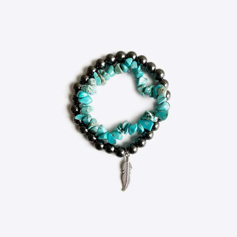 Turquoise Alloy Bracelet Bracelets - Tophatter Daily Deals