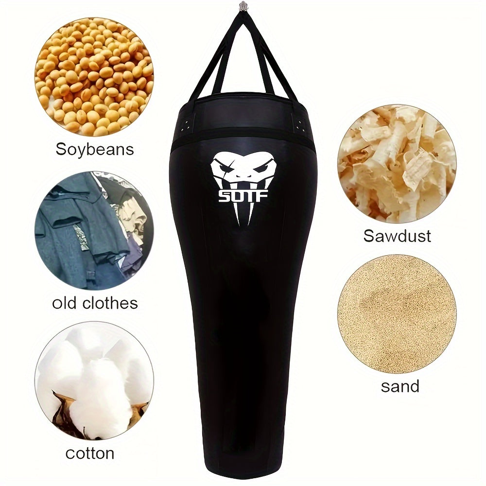 Muay Thai Hanging Sandbag Faux Leather Punching & Training Bags - Tophatter Daily Deals