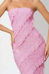 Sequin Ruffled Straight Across Dress Cocktail Dresses - Tophatter Daily Deals