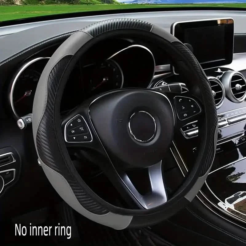 Universal Car Steering Wheel Cover Gray Automotive - Tophatter Daily Deals