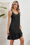 Eyelet Scoop Neck Double Strap Dress Casual Dresses - Tophatter Daily Deals