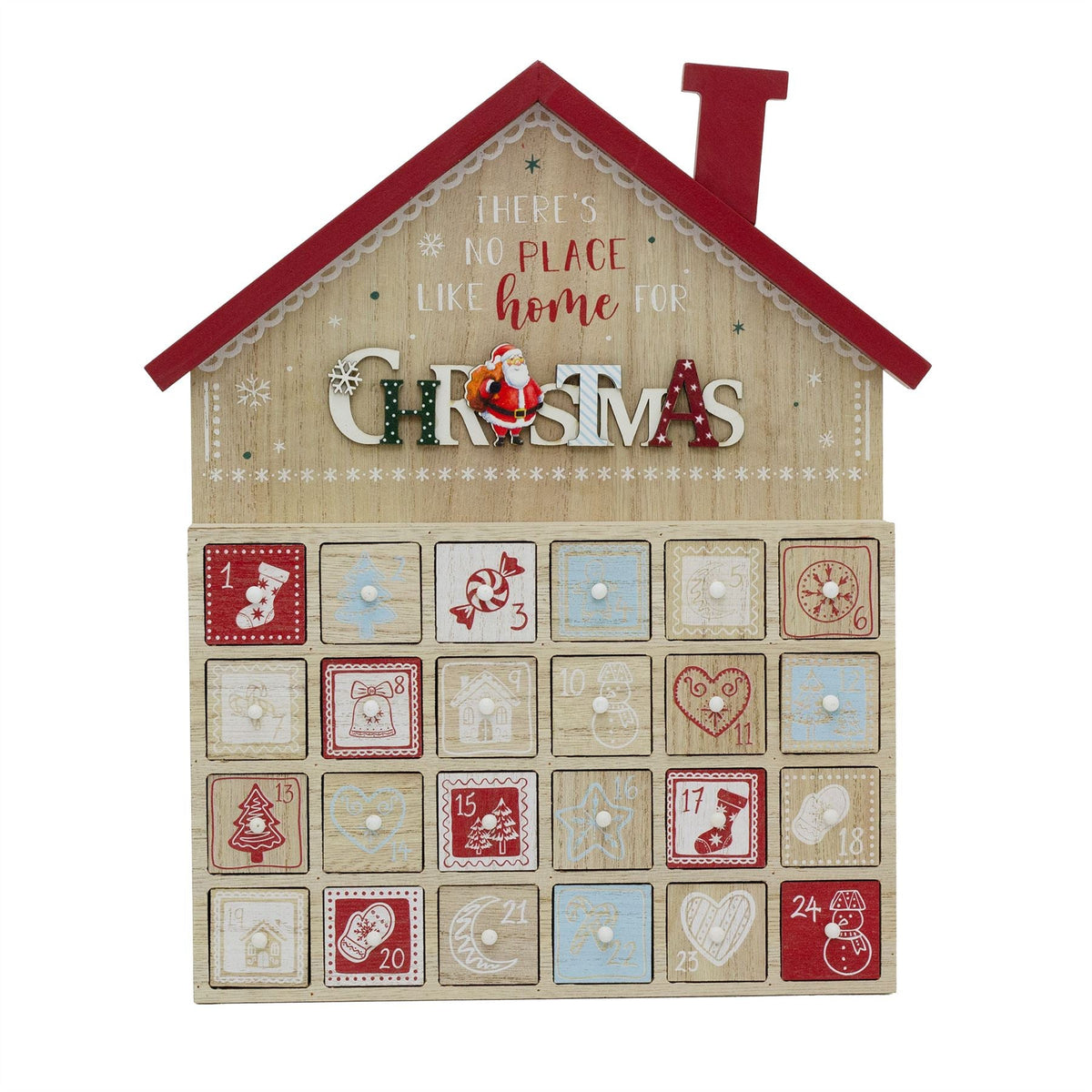 Winter Wonderland House Christmas Advent Calendar | Wooden Advent Calendar Advent Calendar - Tophatter Daily Deals