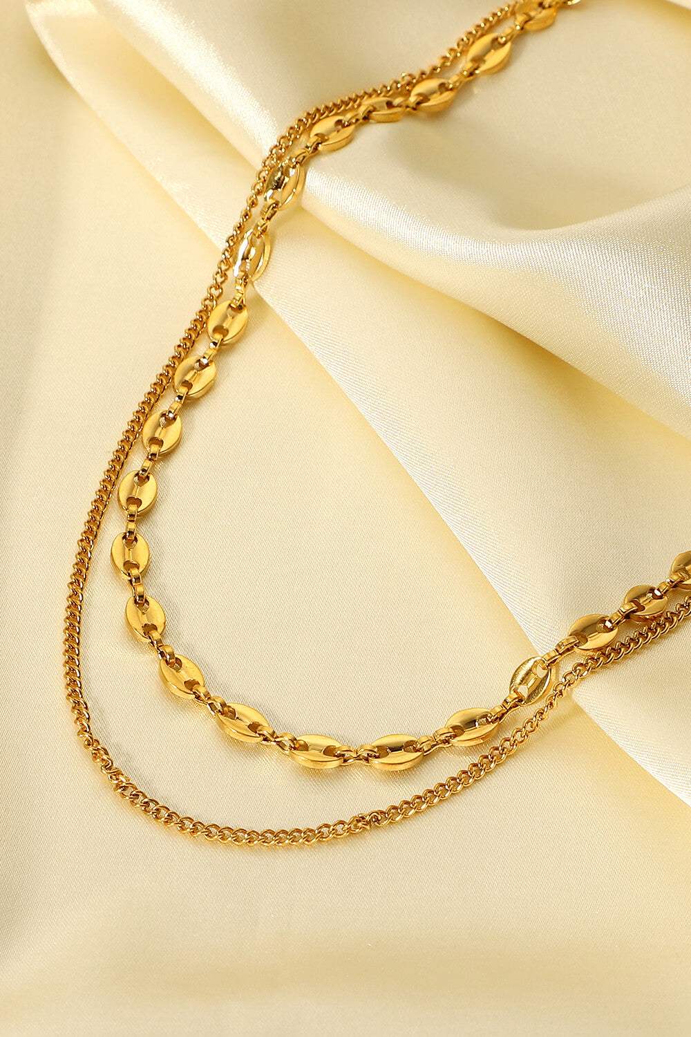 Dreaming of You Gold-Plated Double-Layered Necklace Necklaces - Tophatter Daily Deals