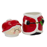 Mrs Claus Christmas Storage Jar | Ceramic Cookie Jar Biscuit Barrel with Lid Jar - Tophatter Daily Deals