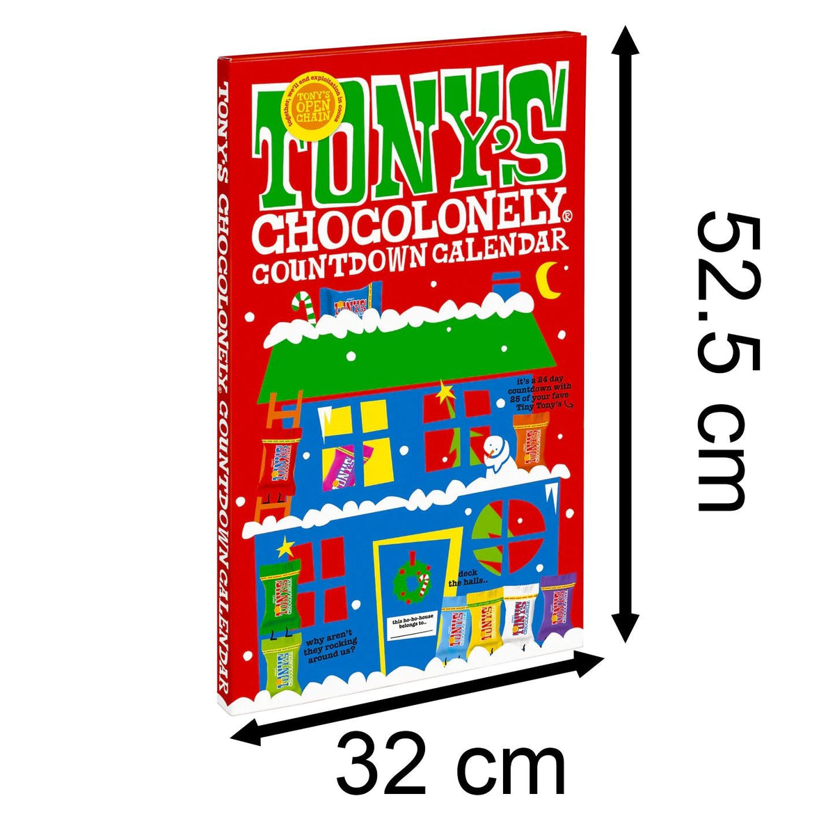 Tonys Chocolonely Fairtrade Chocolate Advent Calendar with 10 Delicious Flavours Advent Calendar - Tophatter Daily Deals