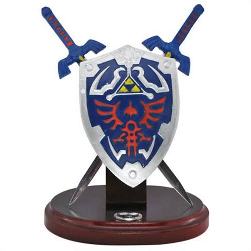 Zelda Hylian Letter Opener Shield & Sword Table Top Set Collectible Weapons - Tophatter Daily Deals