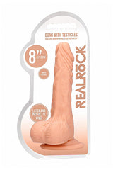 Shots Toys - RealRock Skin - Realistic Dildo With Balls - 8 Inches Sex Toy - Tophatter Daily Deals