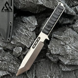 8mm Thick King Kong SLEIPNER Superhard Stright Knife-GS121 Silver KNIVES - Tophatter Daily Deals