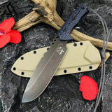 8mm Thick WT Stright Knife One-piece Keel-GS118 Black KNIVES - Tophatter Daily Deals