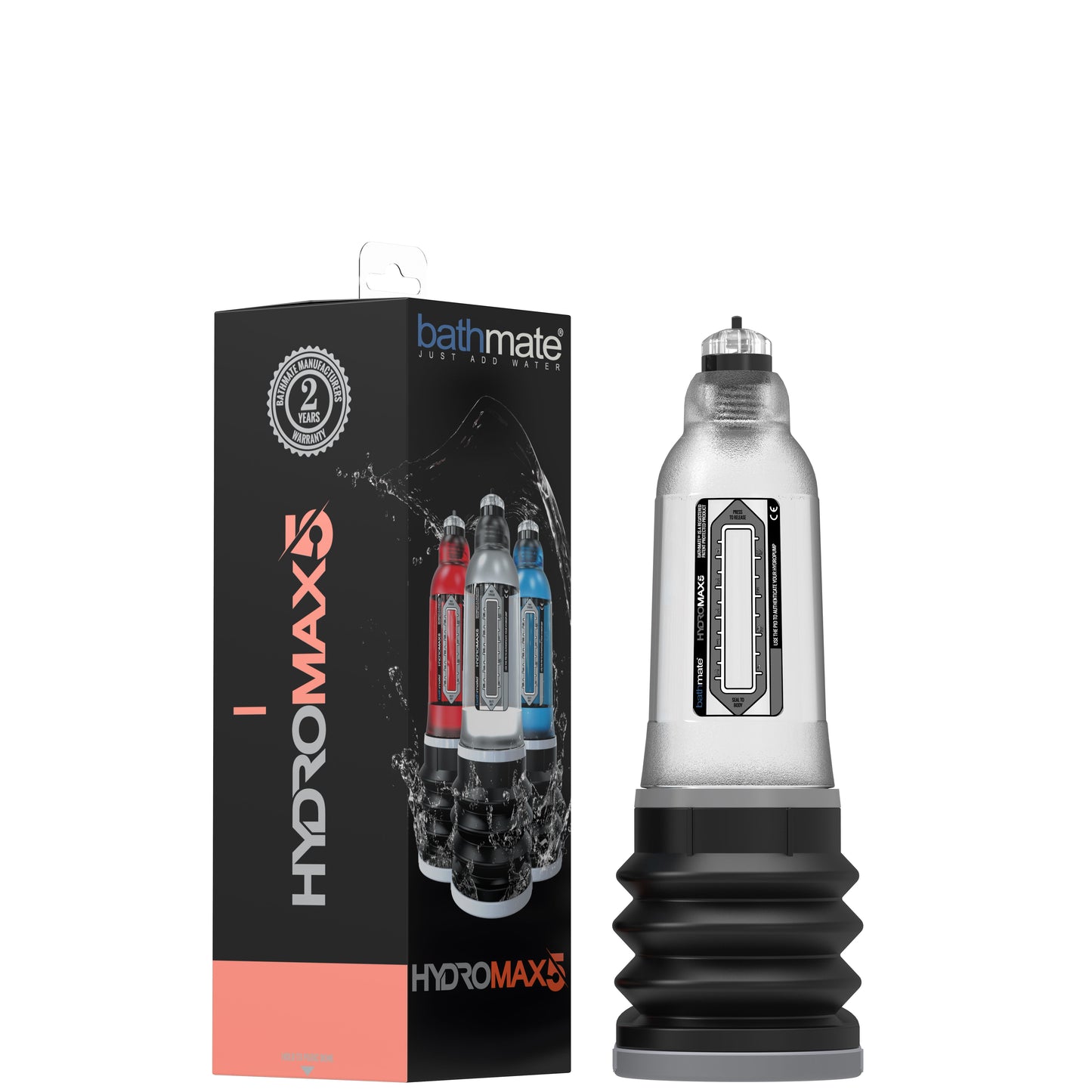 Bathmate Hydromax 5 Clear – Penis Pump for 3-5 Inch Length and 7.5-12.5 cm Diameter > Pumps > Penis Pumps - Tophatter Daily Deals