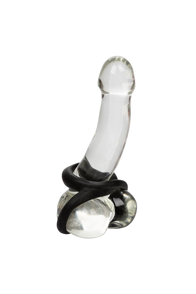 Cal Exotics - Ultra Soft Crazy 8 Cock Ring - Black Sex Toy - Tophatter Daily Deals