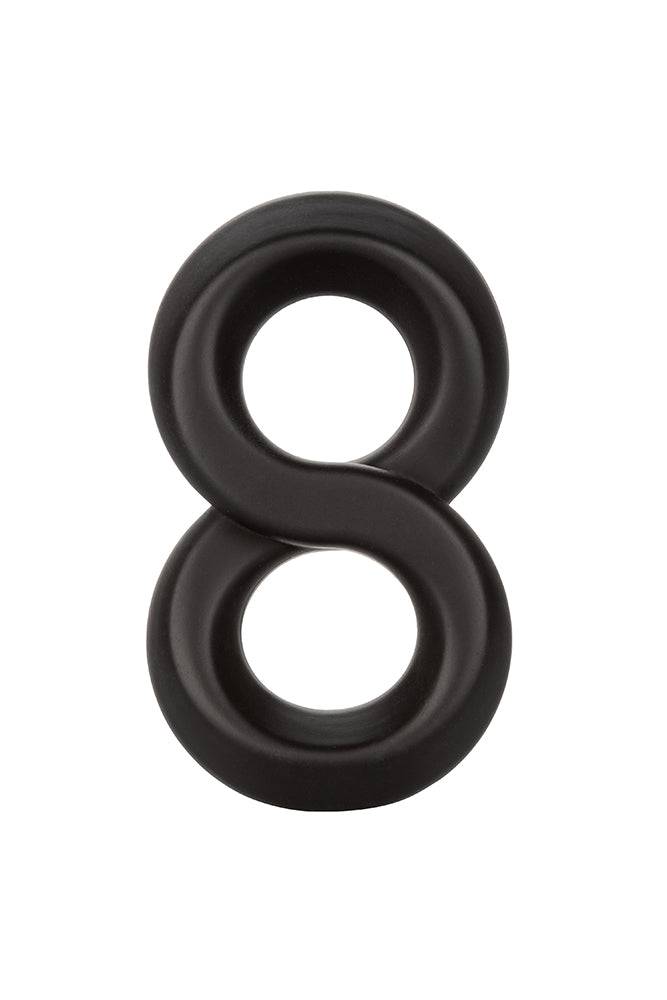 Cal Exotics - Ultra Soft Crazy 8 Cock Ring - Black Sex Toy - Tophatter Daily Deals