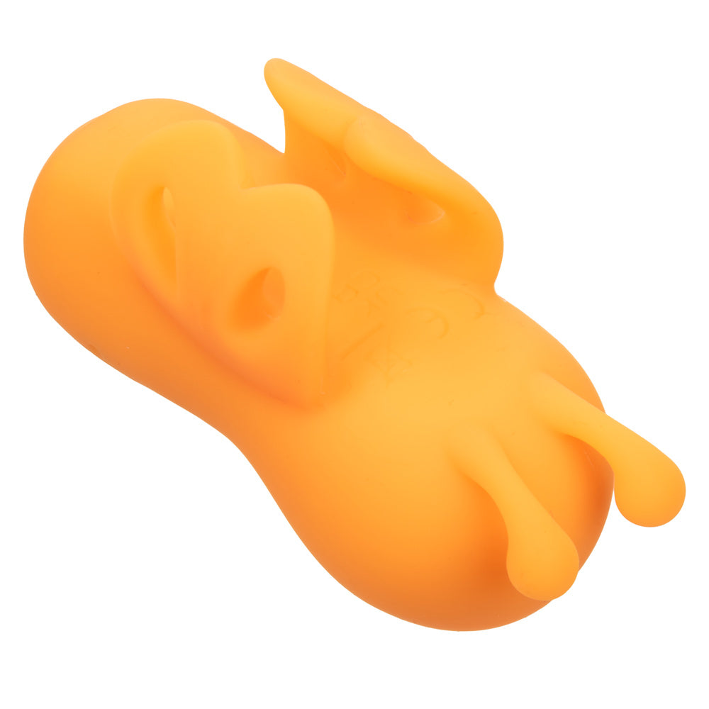 Neon Vibes The Buzzing Vibe Orange Silicone Finger Teaser with 10 Vibration Functions and Rechargeable > Vibrators > Finger Vibrators - Tophatter Daily Deals