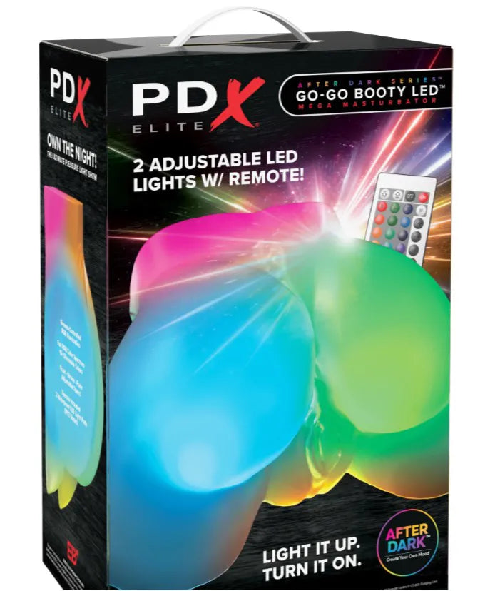 PDX Elite After Dark Series Go-Go Booty – Waterproof LED Mega Masturbator > Sex Toys For Men > Masturbators > Vibrating - Tophatter Daily Deals