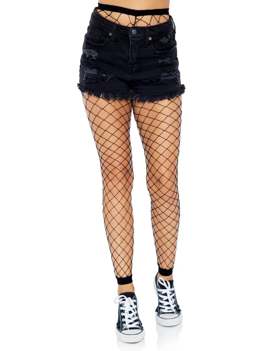 Leg Avenue Avery Fence Net Footless Tights – Footless Fishnet Leggings > Clothes > Hosiery > Pantyhose & Tights - Tophatter Daily Deals
