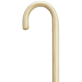 Classic Wooden Cane with Crook Handle - Sturdy Support, 36 Inch Shaft Natural - Tophatter Daily Deals