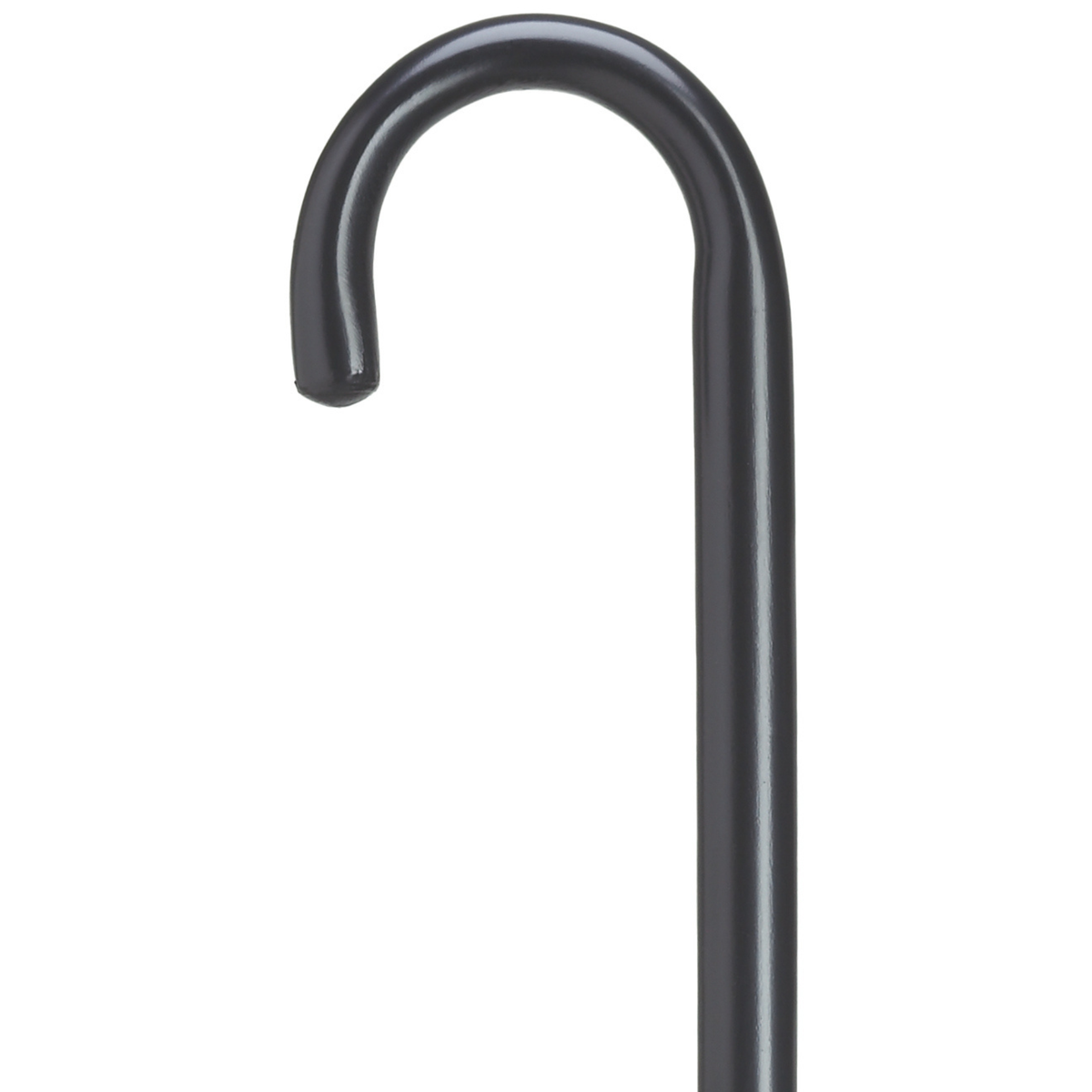 Classic Wooden Cane with Crook Handle - Sturdy Support, 36 Inch Shaft Black - Tophatter Daily Deals