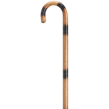 Elegant Ash Walking Cane with Walnut Finish - Supports 250 lbs - Tophatter Daily Deals