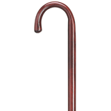 Wood Walking Cane - 7-8" Extra Long Mahogany - Tophatter Daily Deals