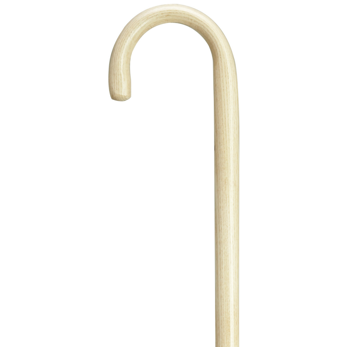 Wood Walking Cane - 7-8" Extra Long Natural - Tophatter Daily Deals