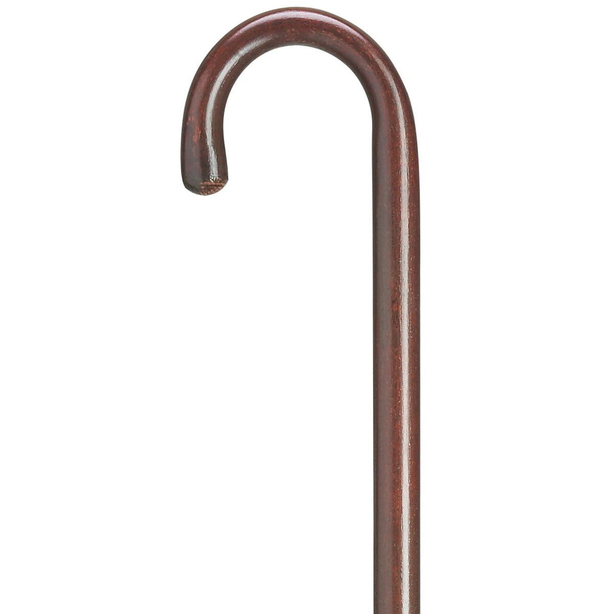 Wood Walking Cane - 7-8" Extra Long Walnut - Tophatter Daily Deals