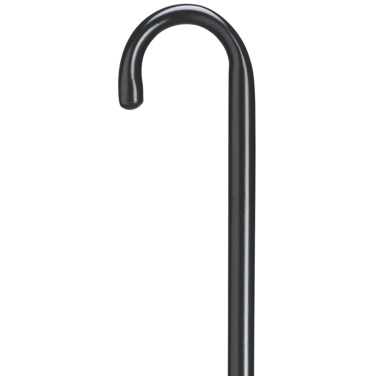 Wood Walking Cane - 7-8" Extra Long Black - Tophatter Daily Deals