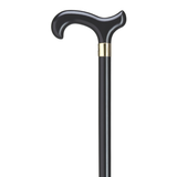 Extra Tall Derby Cane with Brass Band Black - Tophatter Daily Deals