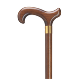 Men's Derby Cane with Brass Band Walnut - Tophatter Daily Deals