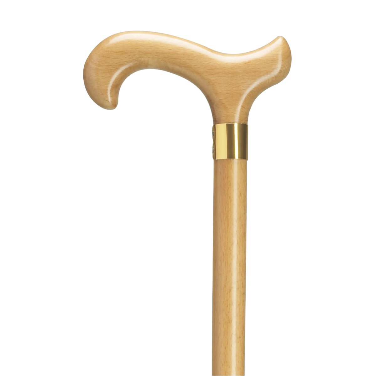Men's Derby Cane with Brass Band Scorched - Tophatter Daily Deals