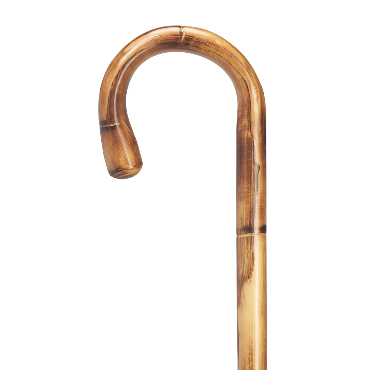 Tourist Stepped & Scorched Chestnut Cane - Tophatter Daily Deals