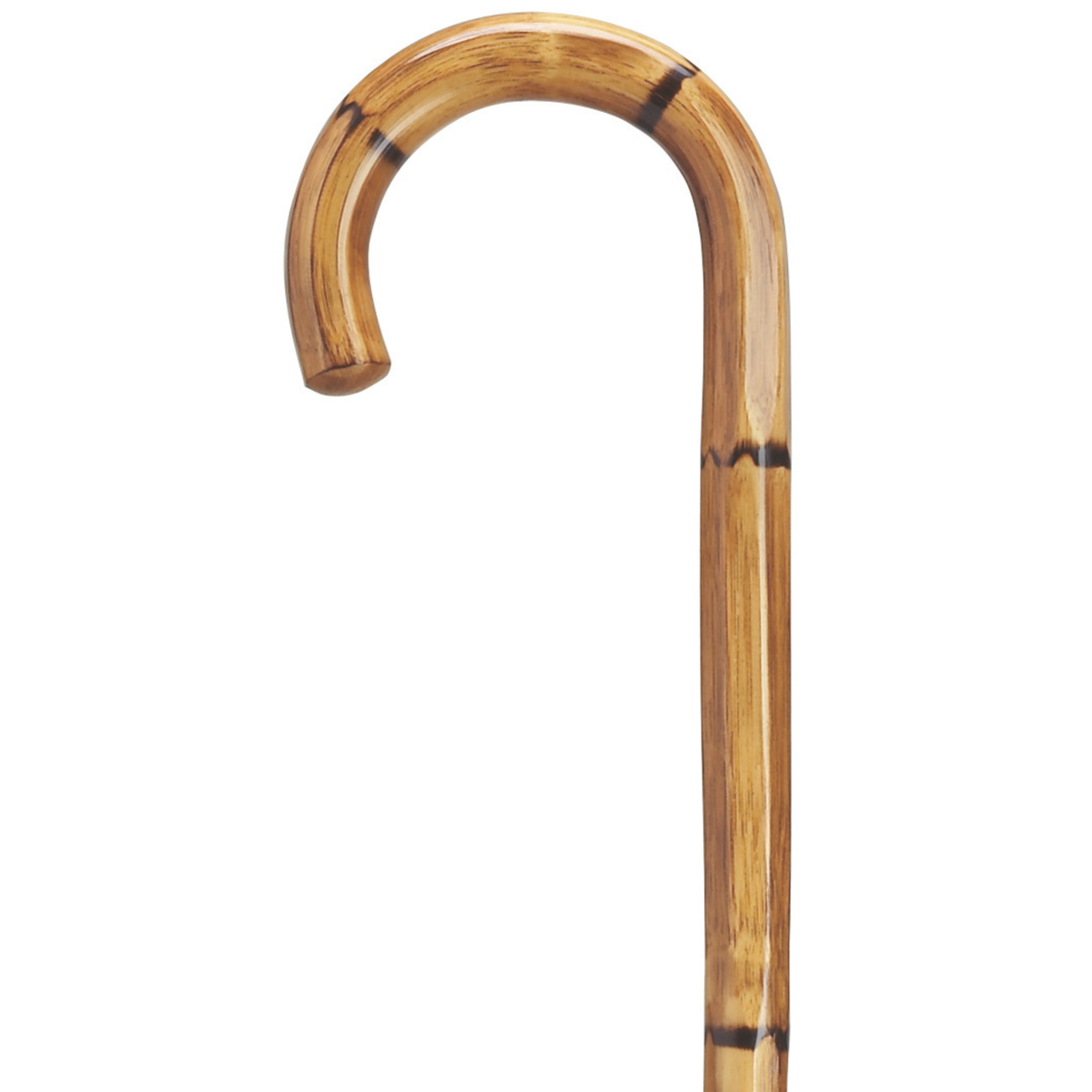 Tourist Cane with Hexagon Manilla Carving - Tophatter Daily Deals