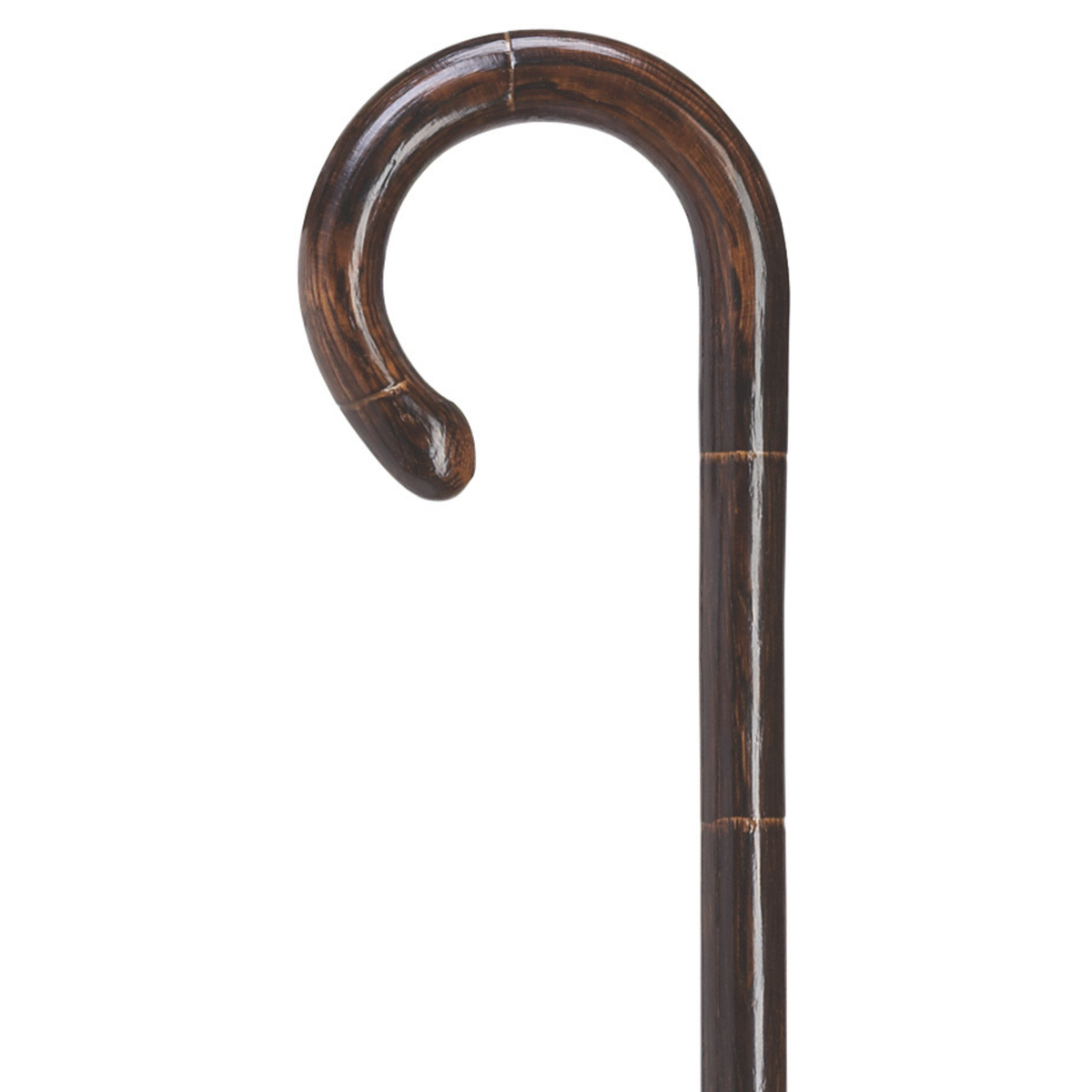 Oak Crook Cane-Stepped & Scorched - Tophatter Daily Deals