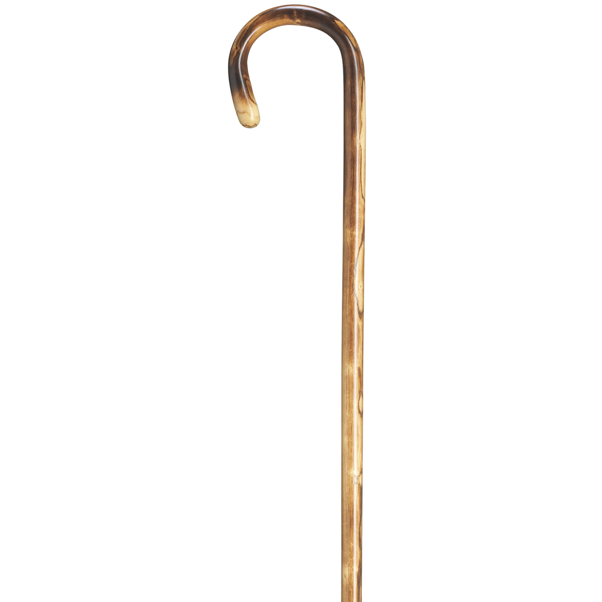 Petite Crook Chestnut Cane -Polished Scorched - Tophatter Daily Deals