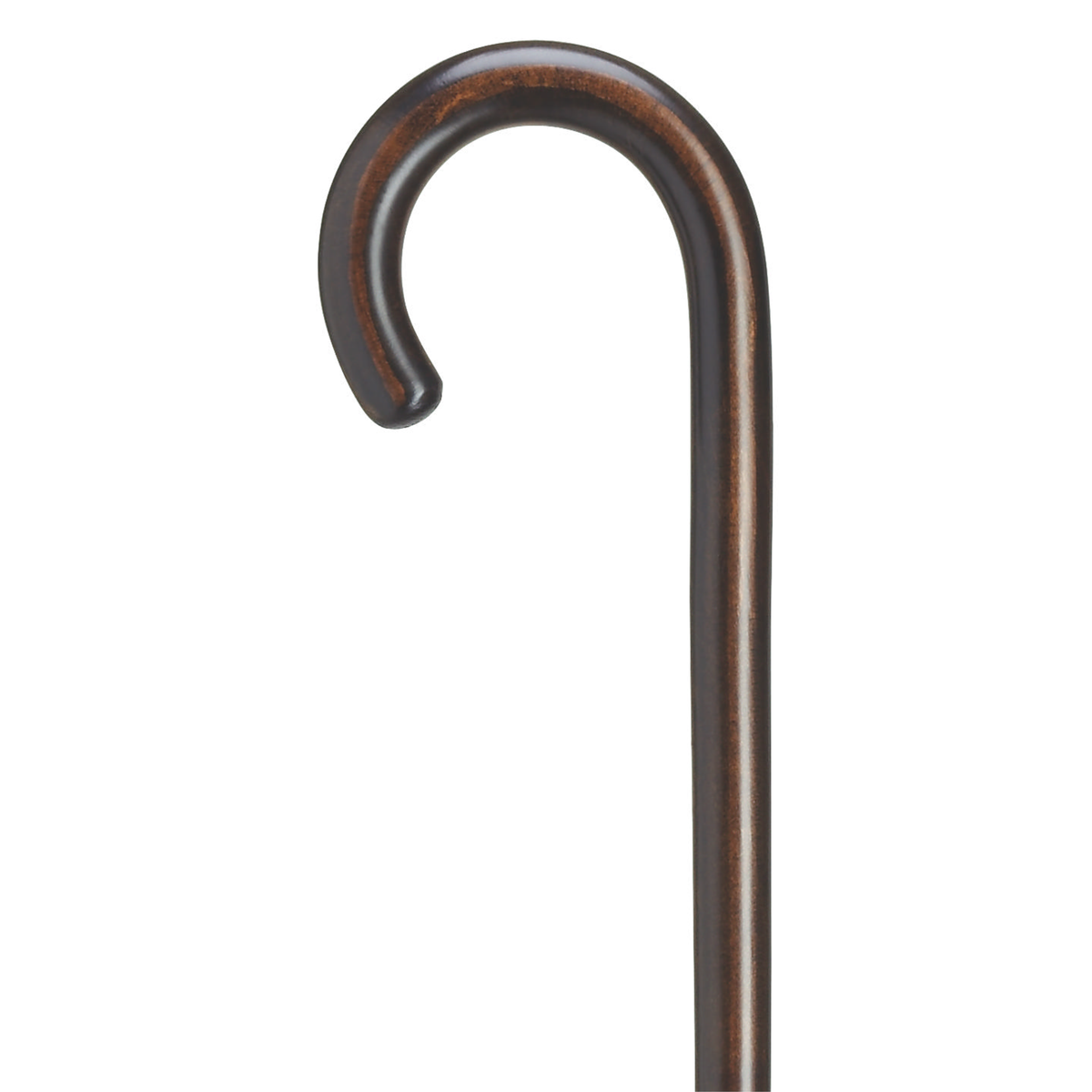 Crook Handle Cane High Gloss Ebony Finish - Tophatter Daily Deals