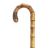 Tourist Cane Chestnut Carved Root Nose Crook - Tophatter Daily Deals