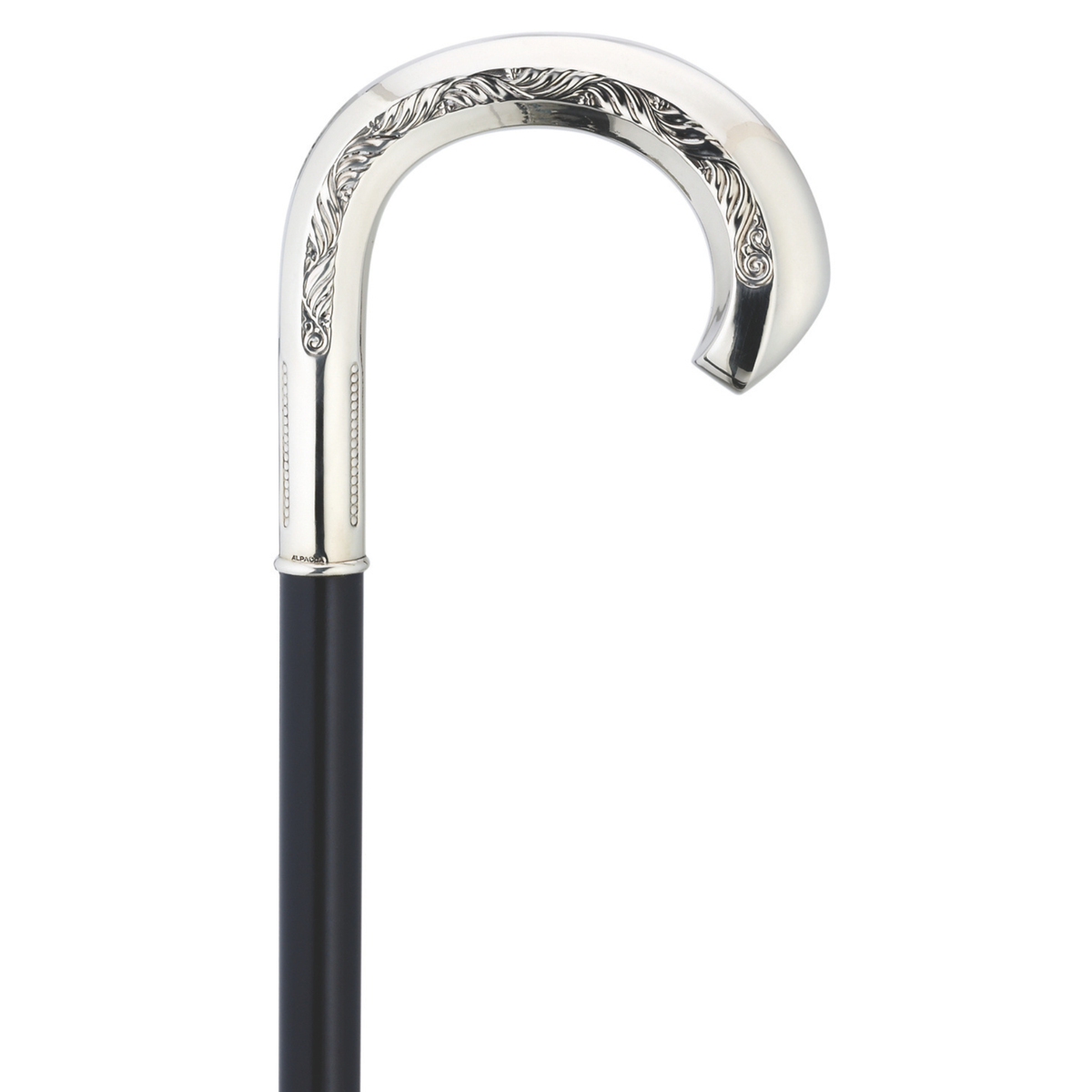 Feather Carved Elegant Crook Cane - Tophatter Daily Deals