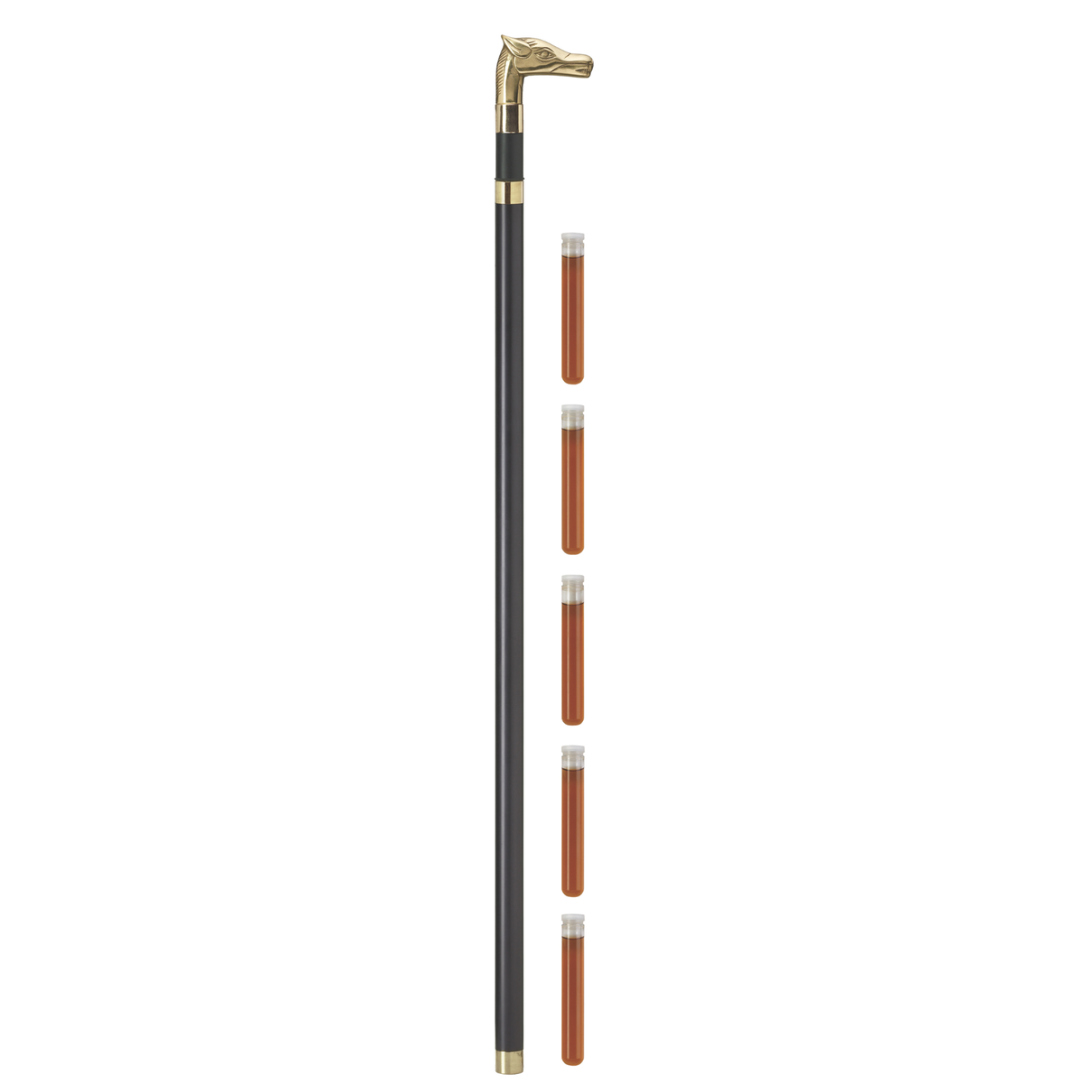 Straight Brandy Cane Horse Handle - Tophatter Daily Deals