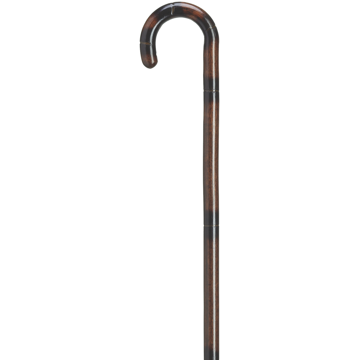 Stepped & Scorched Tourist Cane 3-4" - Tophatter Daily Deals