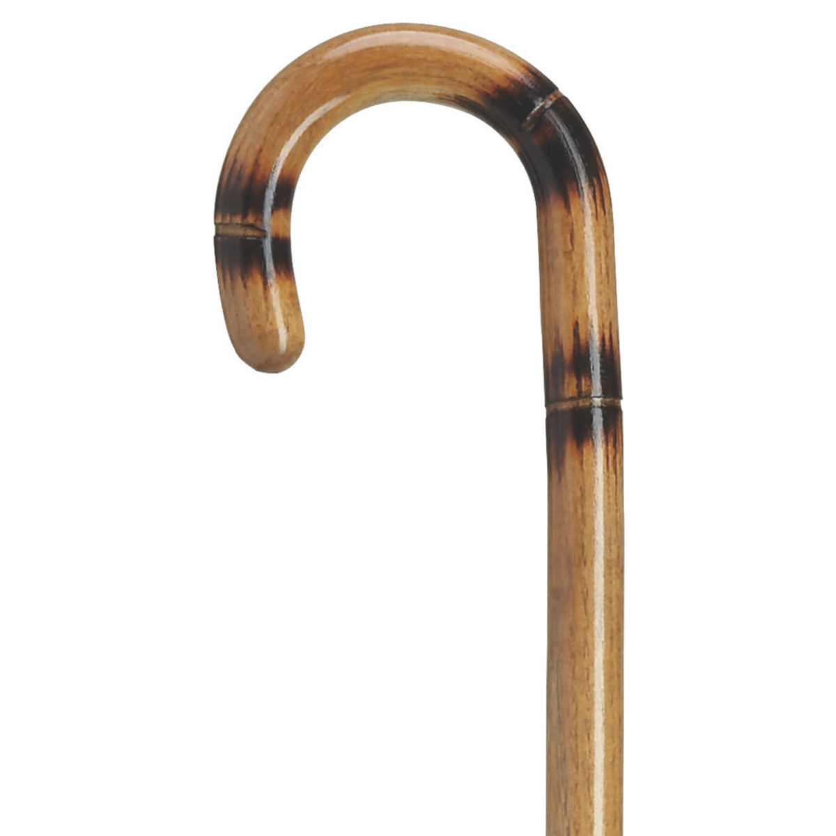 Stepped & Scorched Tourist Cane 3-4" Applewood - Tophatter Daily Deals