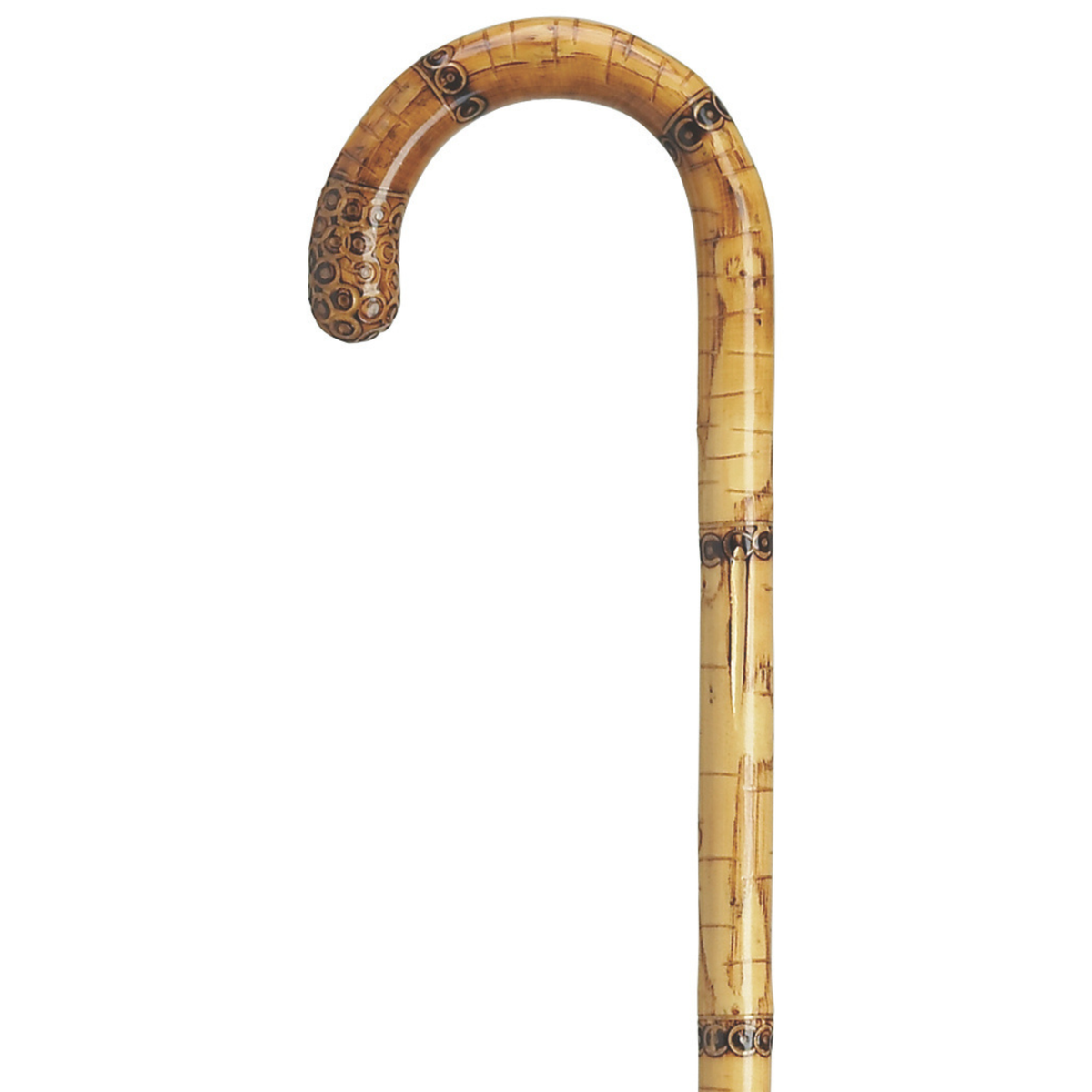 Ladies Carved Nose Chestnut Cane - Tophatter Daily Deals